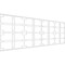 Ekena Millwork Set of Four Panels for 94 1/2"W x 32 1/4"H Englewood Fretwork Wainscot Wall Paneling WPKP16X01X47EWD - alternate 1